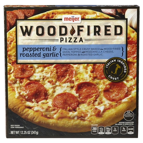 slide 1 of 3, Meijer Wood Fired Pizza Pepperoni, 12.25 oz