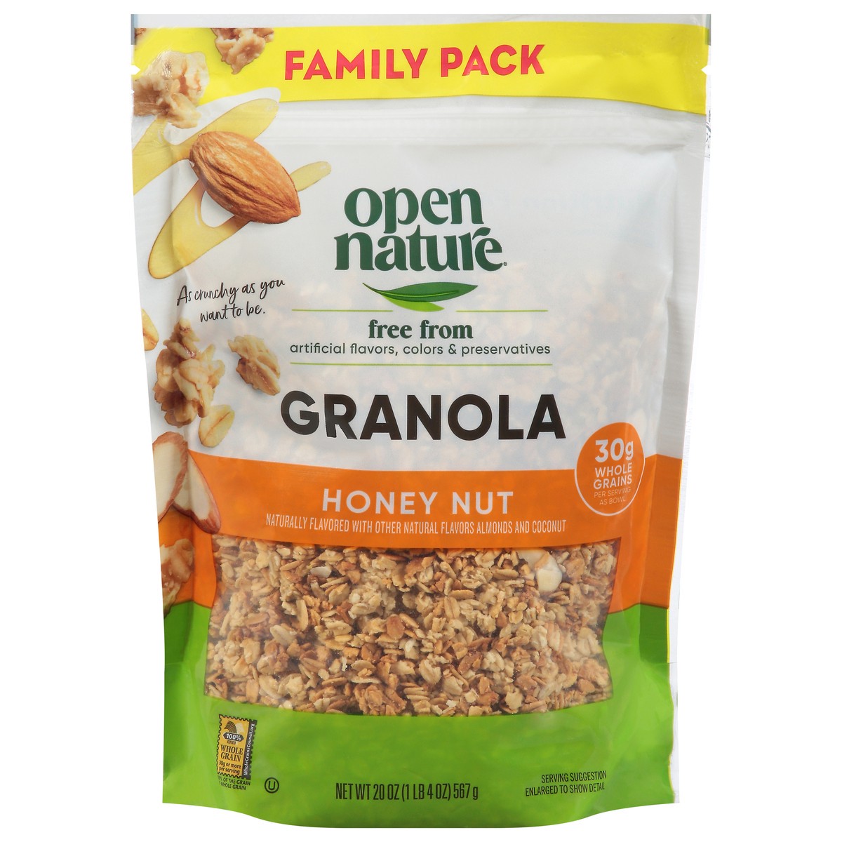 slide 2 of 4, Open Nature Honey Nut Granola Family Pack - 20 Oz, 20 oz