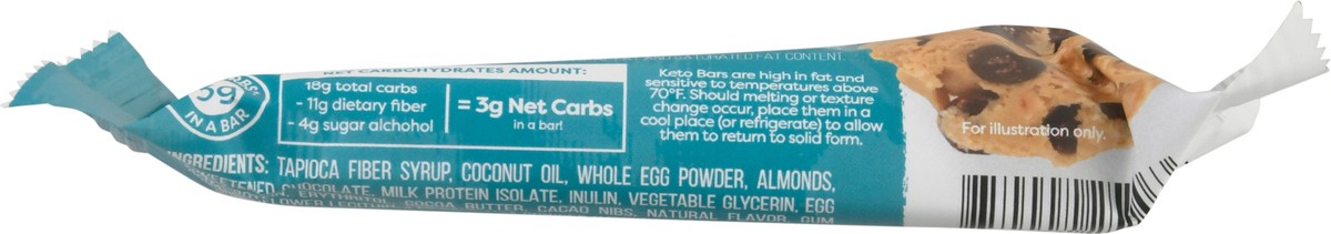 slide 4 of 9, Kiss My Keto Chocolate Cookie Dough Flavored Bar 1.76 oz, 1.76 oz