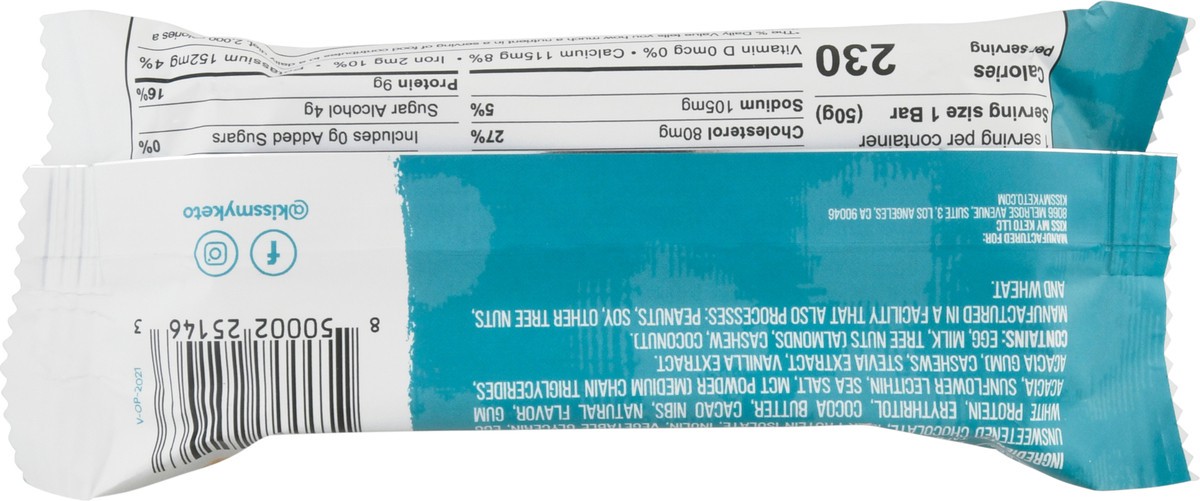 slide 5 of 9, Kiss My Keto Chocolate Cookie Dough Flavored Bar 1.76 oz, 1.76 oz