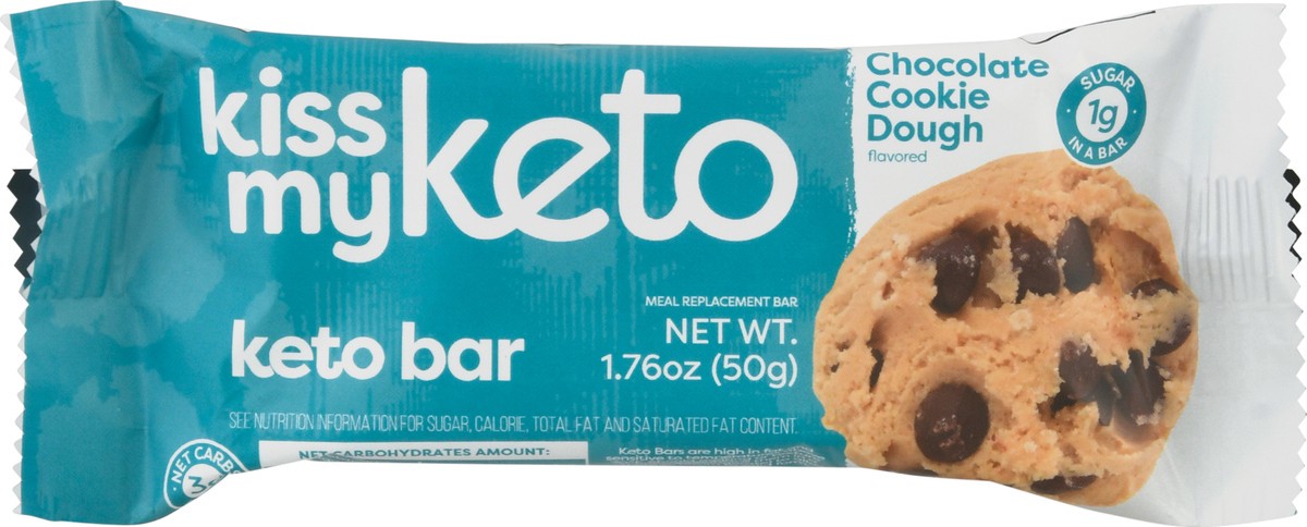 slide 6 of 9, Kiss My Keto Chocolate Cookie Dough Flavored Bar 1.76 oz, 1.76 oz