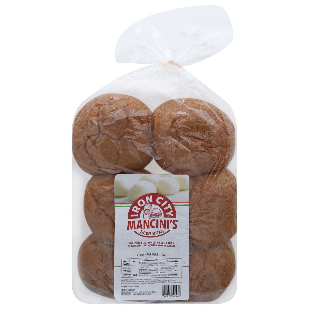 slide 11 of 14, Mancini's Beer Buns 6 ea, 6 ct