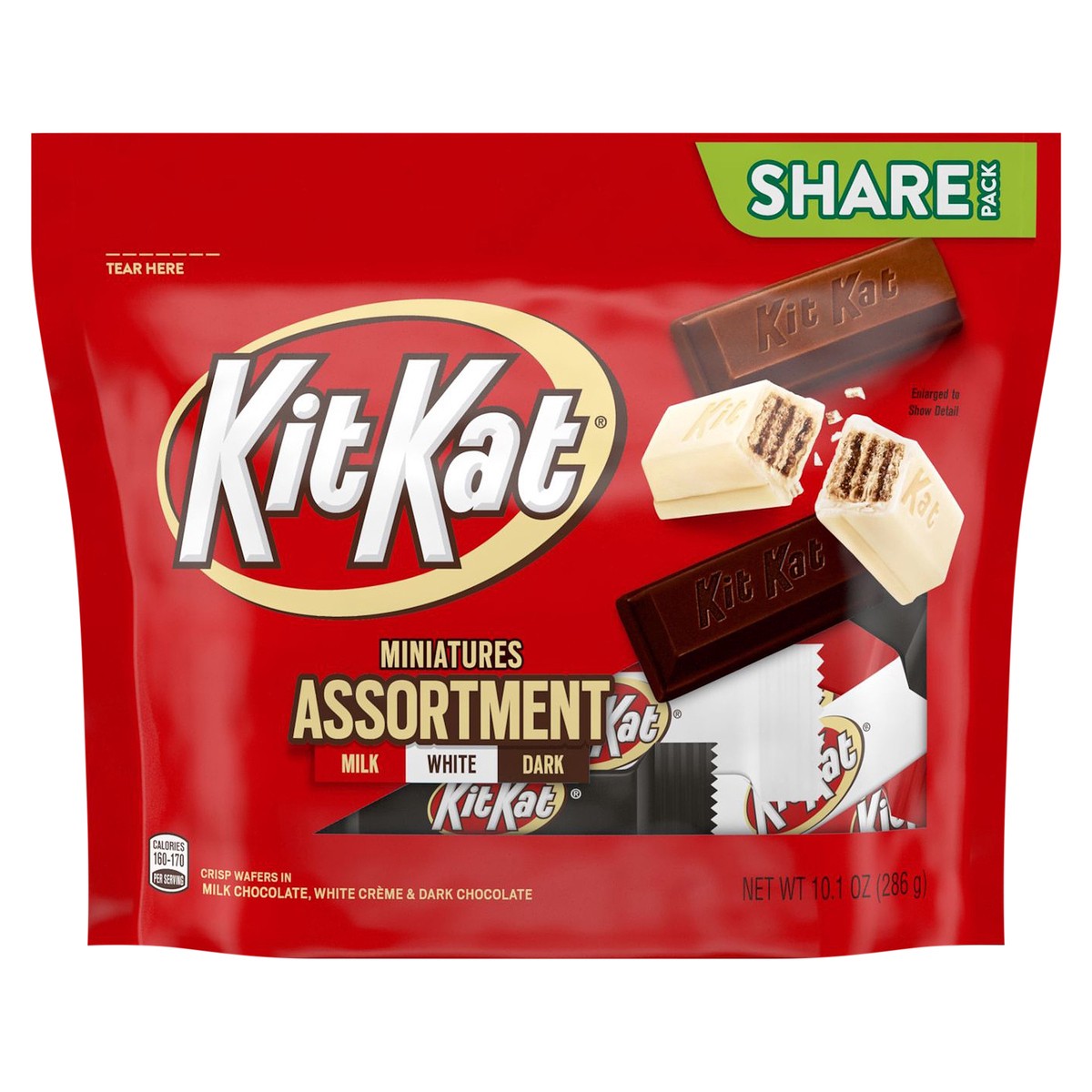 slide 1 of 5, KIT KAT Miniatures Assortment Candy, Individually Wrapped, 10.1 oz, Pack, 10.1 oz