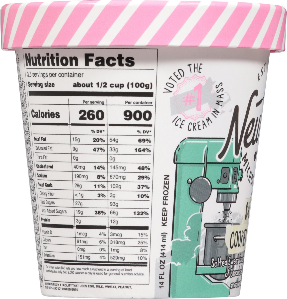 slide 9 of 14, New City Microcreamery Salted Cookies & Cream Ice Cream 14 fl oz, 14 fl oz