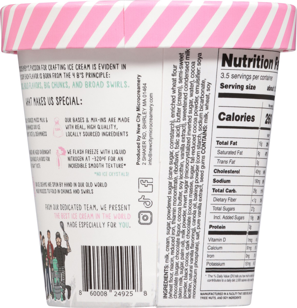 slide 6 of 14, New City Microcreamery Salted Cookies & Cream Ice Cream 14 fl oz, 14 fl oz