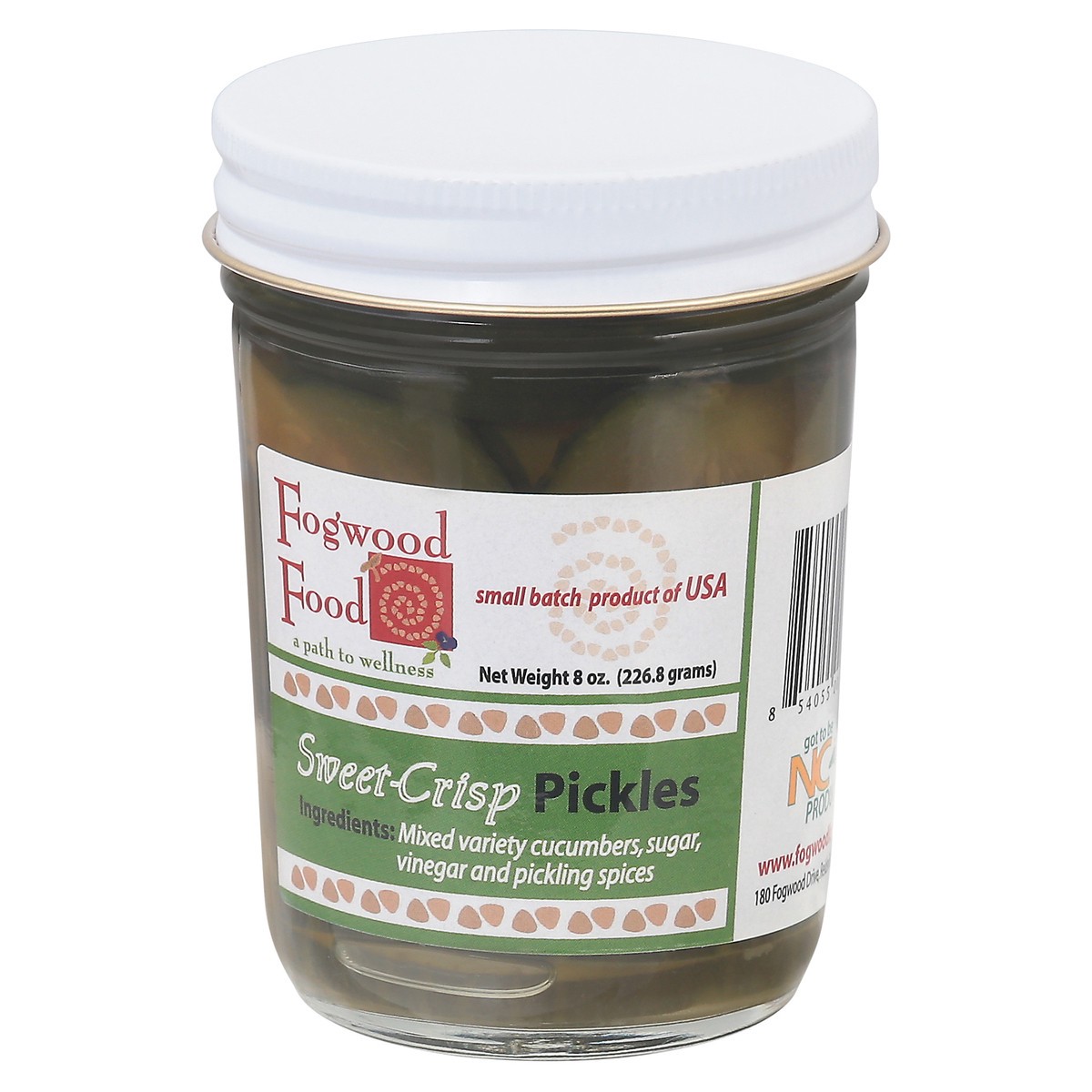 slide 8 of 9, Fogwood Food Sweet-Crisp Pickles 8 oz, 8 oz