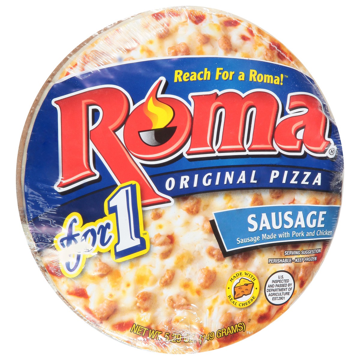 slide 6 of 13, Roma Original Sausage Pizza 5.29 oz, 5.29 oz