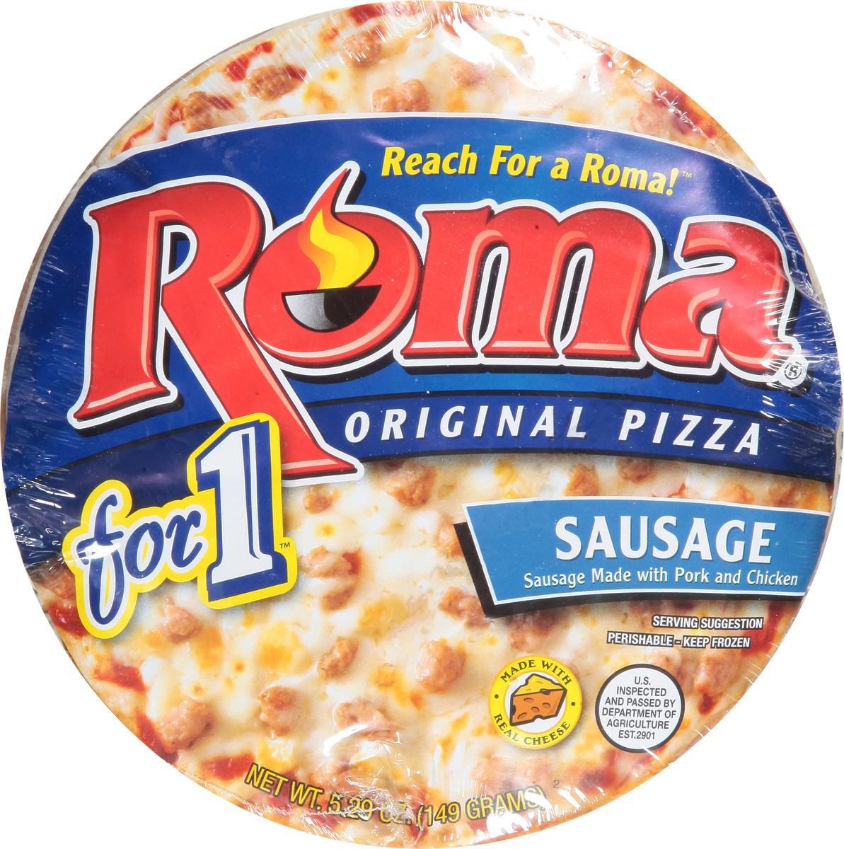 slide 4 of 13, Roma Original Sausage Pizza 5.29 oz, 5.29 oz