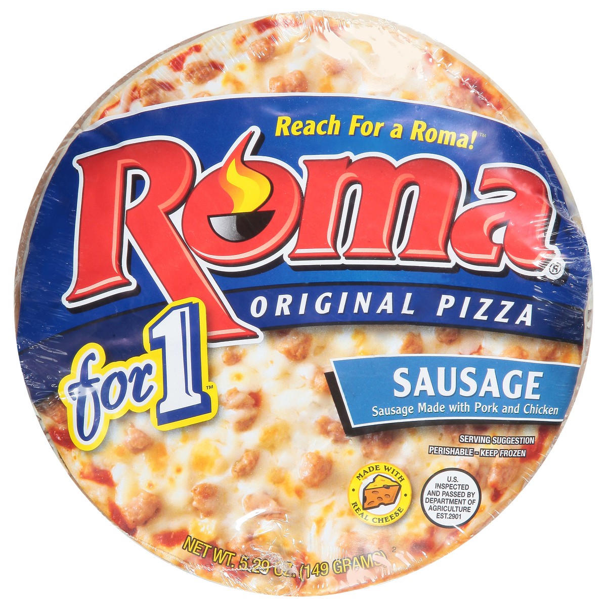slide 13 of 13, Roma Original Sausage Pizza 5.29 oz, 5.29 oz