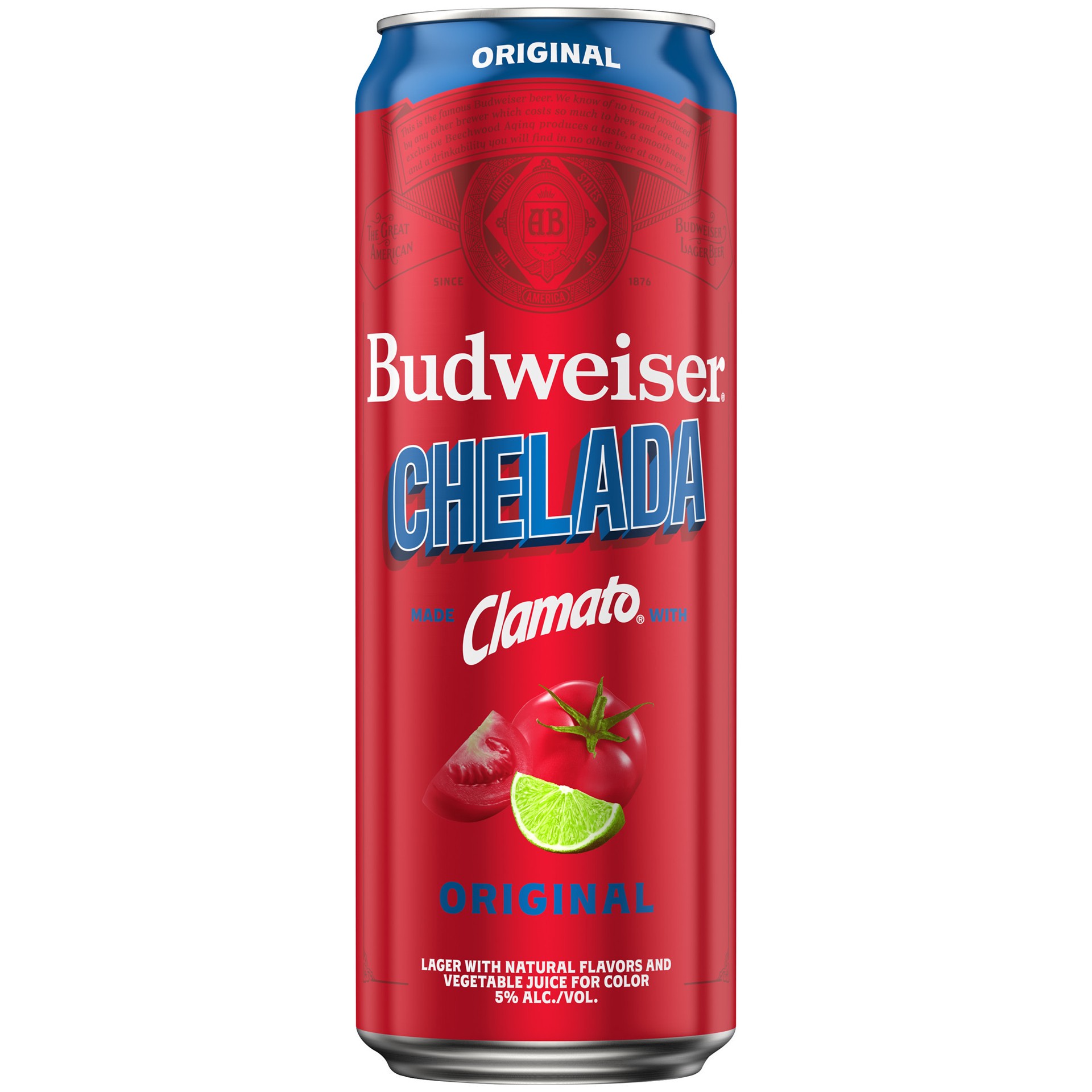 slide 1 of 2, Budweiser Original Chelada, 25 FL OZ Can, 25 fl oz