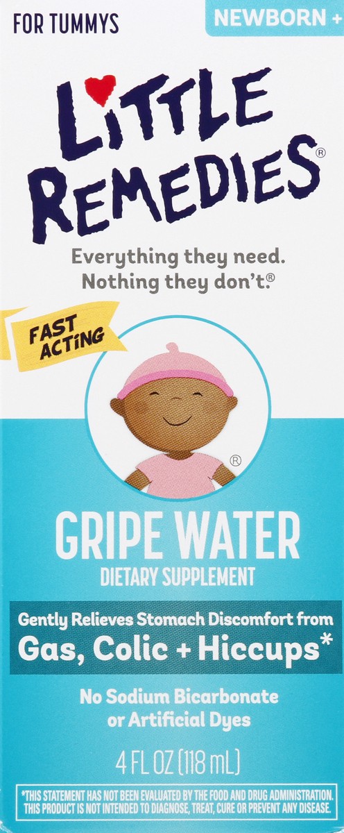 slide 1 of 9, Little Remedies Newborn+ Gripe Water 4 oz, 4 fl oz