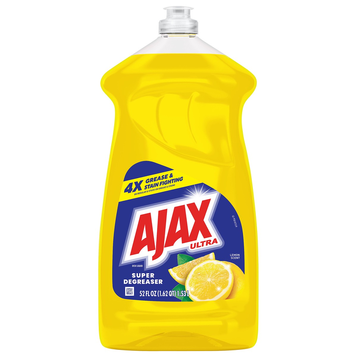 slide 1 of 8, Ajax Ultra Super Degreaser Liquid Dish Soap, Lemon - 52 Fl. Oz., 52 oz