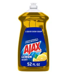 Ajax Ultra Super Degreaser Liquid Dish Soap, Lemon - 52 Fl. Oz.