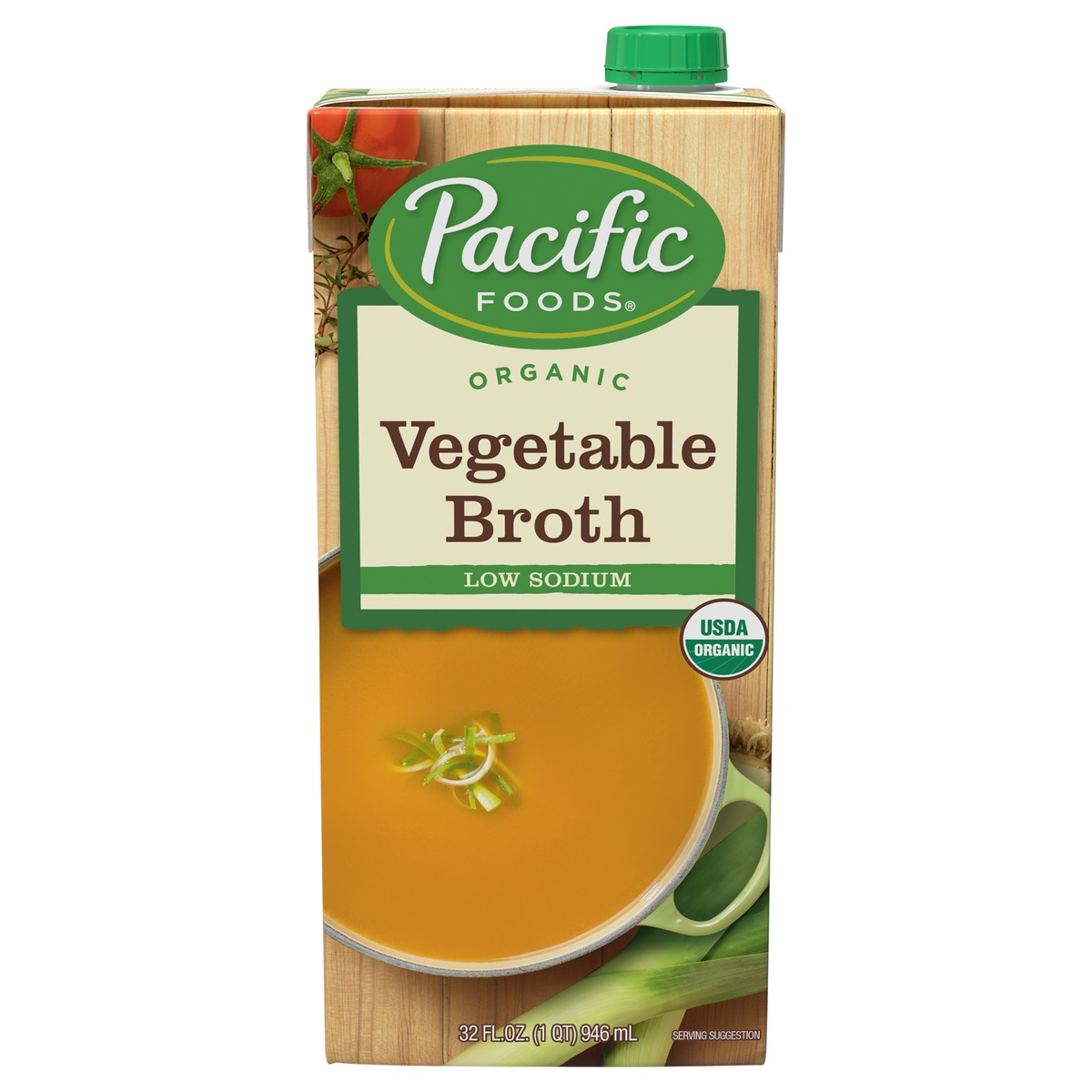 slide 1 of 9, Pacific Foods Gluten Free Organic Low Sodium Vegetable Broth - 32oz, 