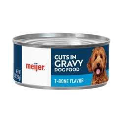 Meijer Wet Dog Food, T-Bone Cuts In Gravy, 5.5 Oz