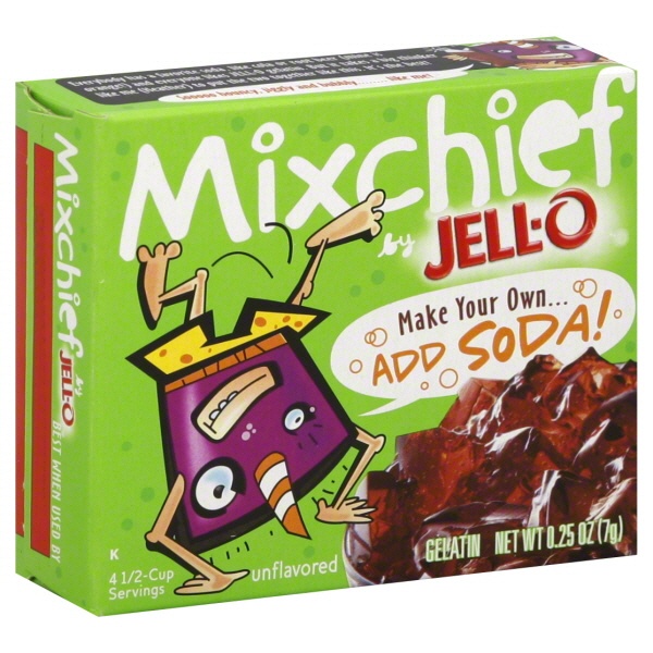 slide 1 of 1, Jell-O Make Your Own...Add Soda Mixchief Gelatin, 0.25 oz