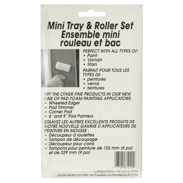 slide 4 of 5, Linzer 3 Inch Mini Roller And Tray Set, 3 ct