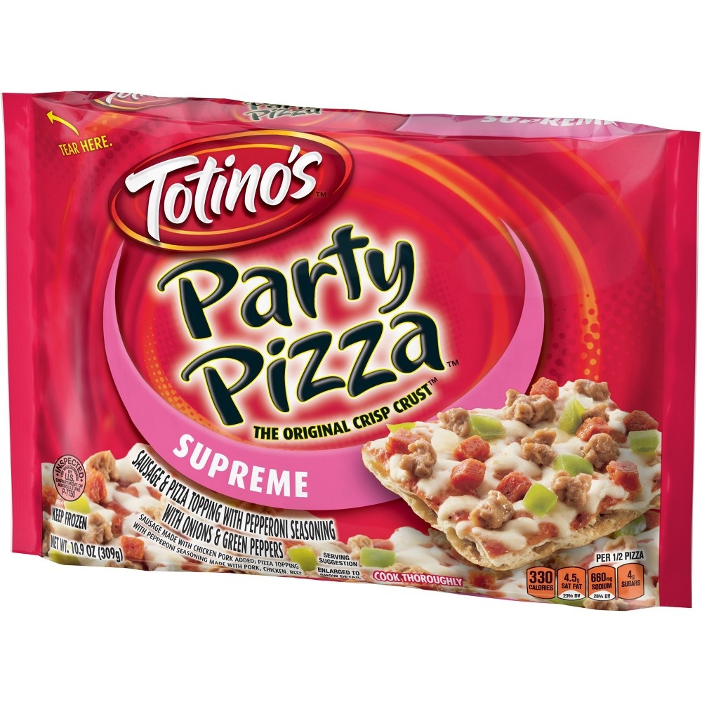 slide 2 of 3, Totino's Supreme Party Pizza, 10.9 oz