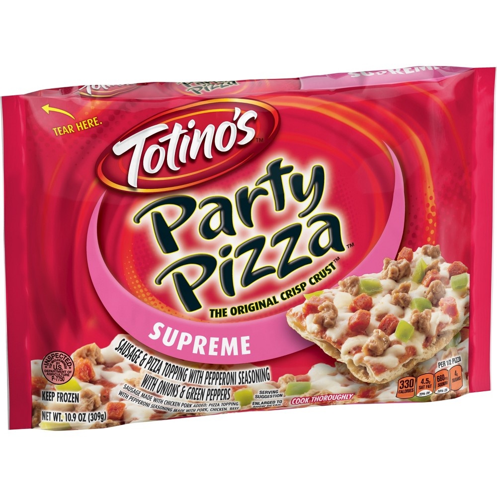 slide 3 of 3, Totino's Supreme Party Pizza, 10.9 oz