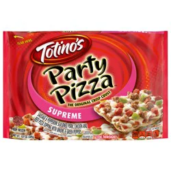 Totino's Party Pizza, Supreme, Frozen Pizza, Frozen Snacks, Game Day Football Snacks, 10.9 oz