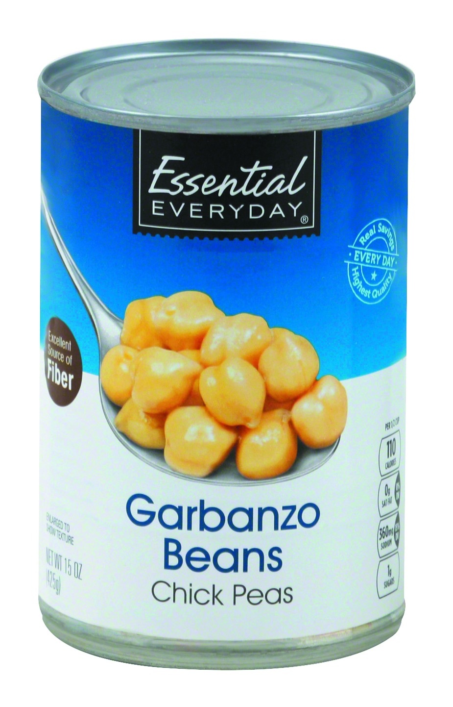 slide 1 of 1, Essential Everyday Garbanzo Beans, 15 oz