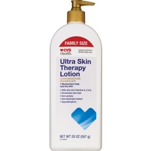 slide 1 of 1, CVS Health Ultra Skin Therapy Lotion With Aloe Value Size, 20 oz
