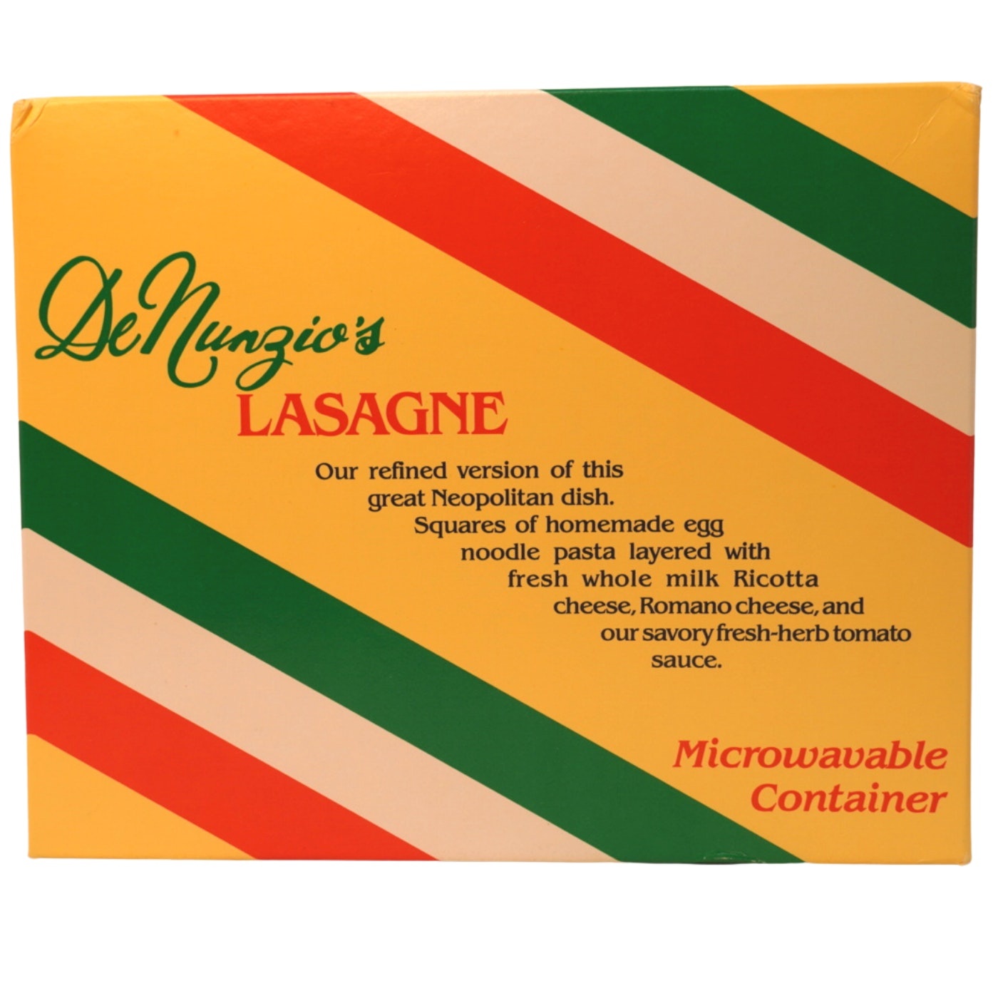 slide 1 of 1, Denunzio Three-Cheese Lasagna, 32 oz