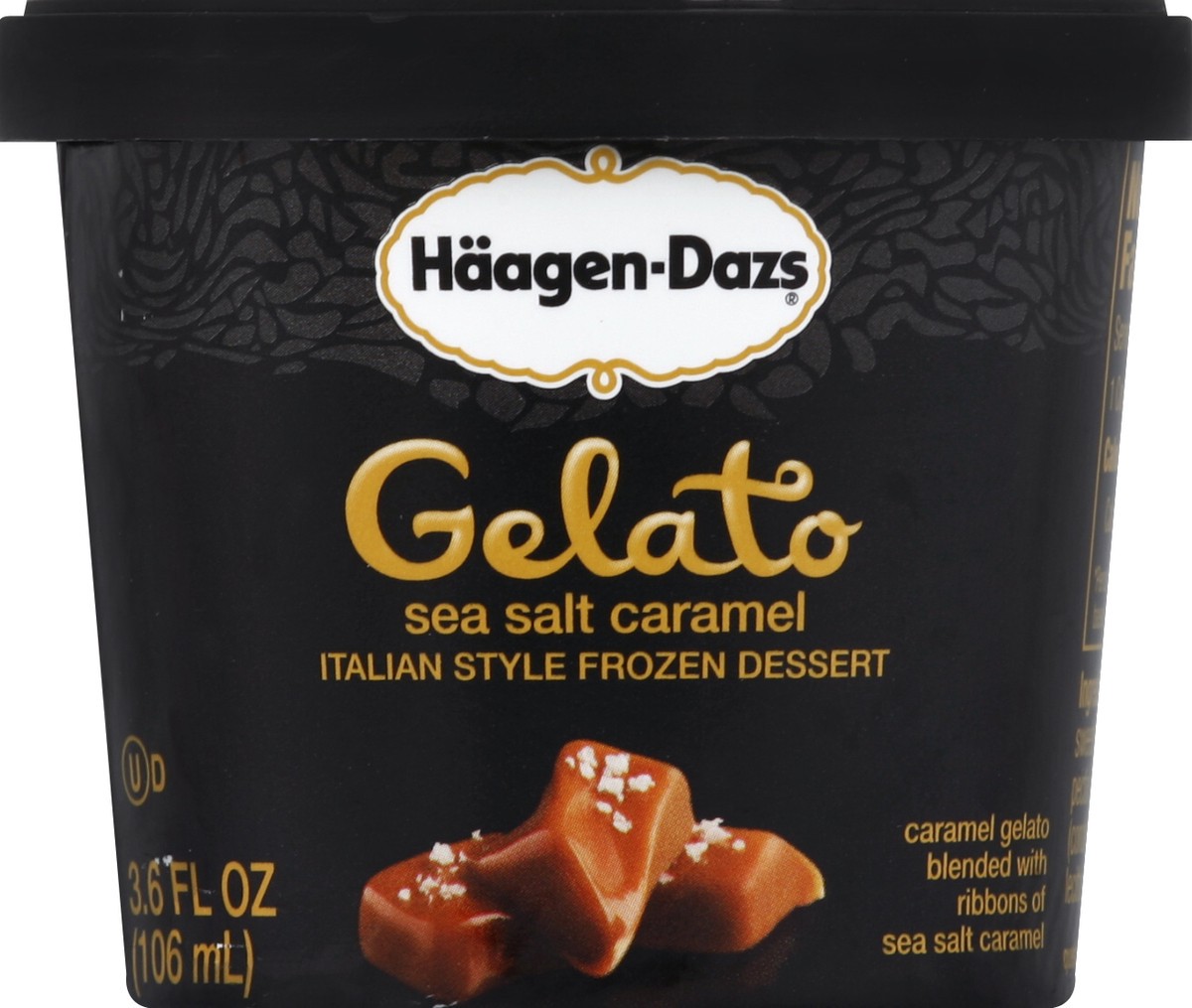 slide 5 of 6, Häagen-Dazs Sea Salt Caramel Gelato, 3.6 oz