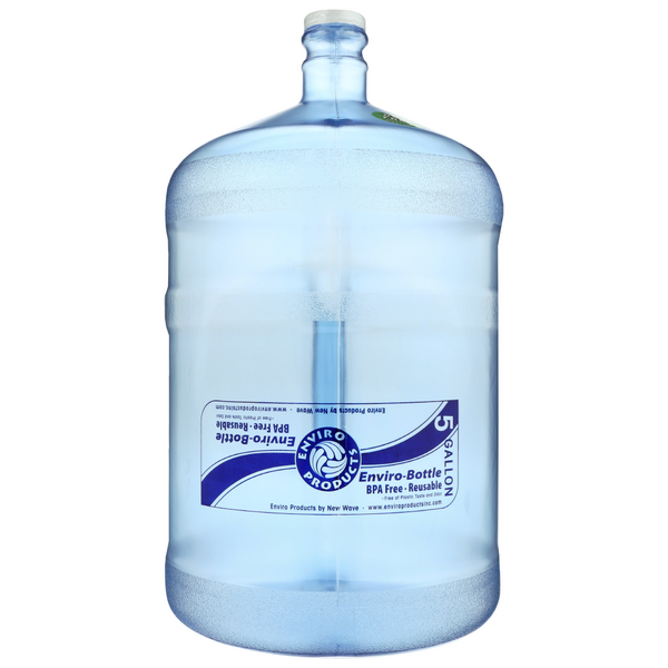 slide 1 of 1, New Wave Enviro Products Round Water Bottle With Handle, 5 gal