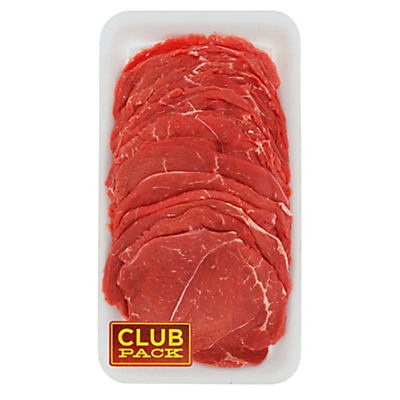 slide 1 of 1, H-E-B Beef Round Tip Steak Milanesa Club Pack, USDA Inspected, per lb