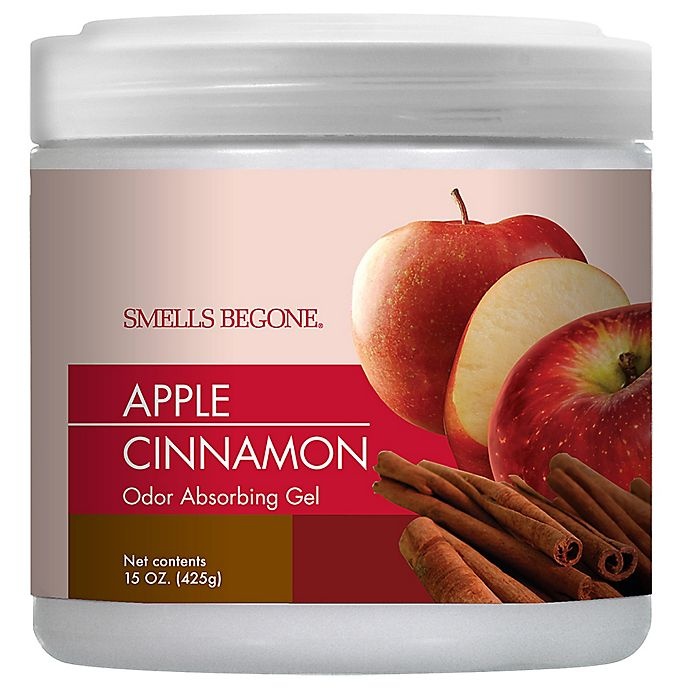 slide 1 of 1, Smells Begone Apple Cinnamon Odor Absorbing Gel, 15 oz