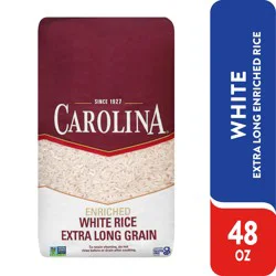 Carolina White Rice, Extra Long Grain, Enriched