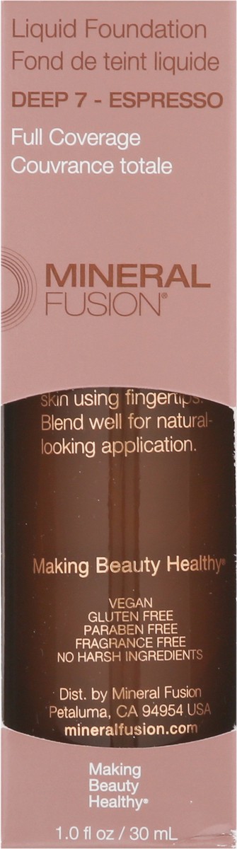 slide 11 of 12, Mineral Fusion Deep 7 - Espresso Full Coverage Liquid Foundation 1.0 fl oz, 1 ct