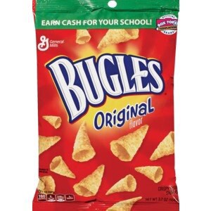 slide 1 of 1, General Mills Bugles Original Flavor Crispy Corn Snacks, 3.7 Oz, 2.5 oz