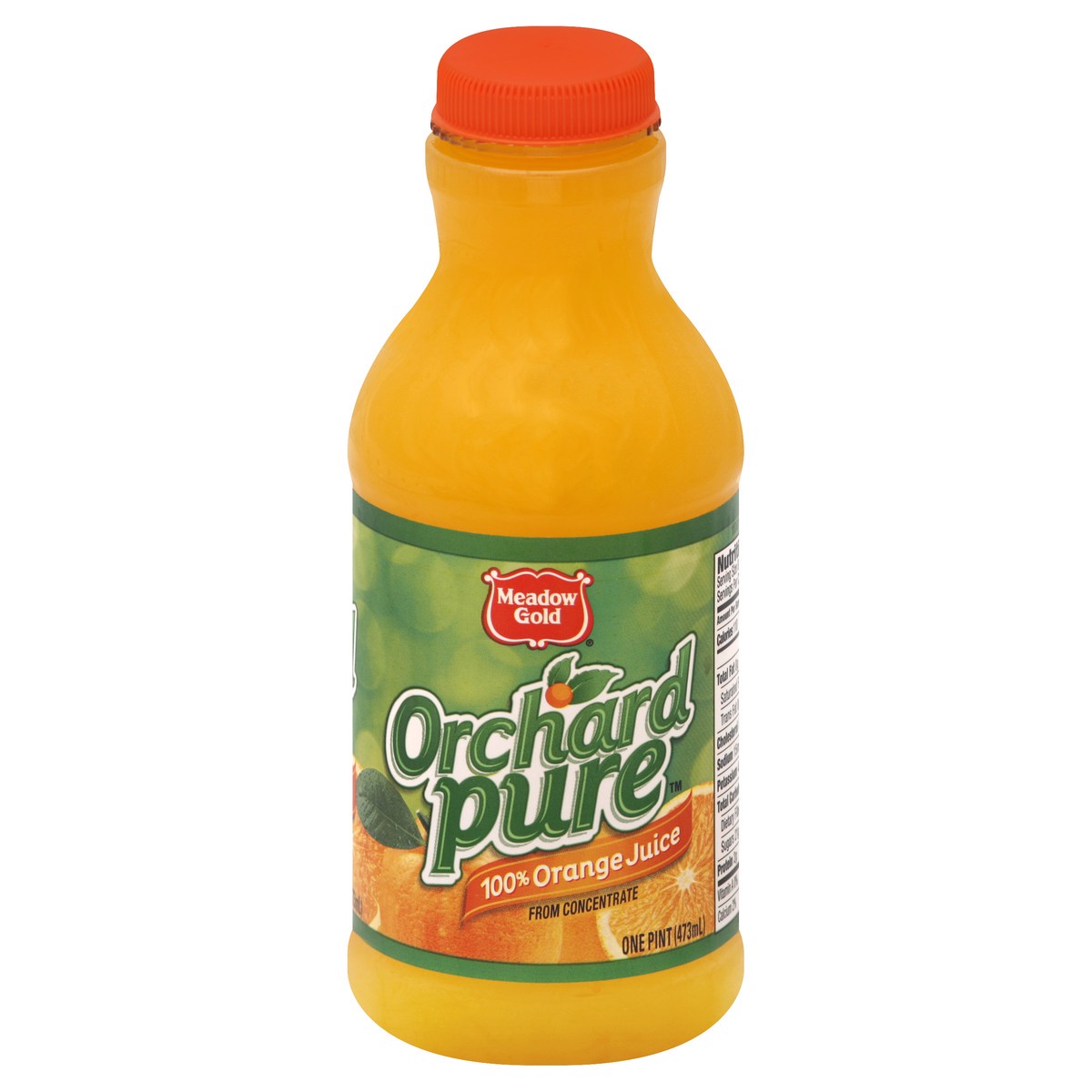 slide 1 of 4, Orchard Pure 100% Pure Orange Juice From Concentrate - 1 Pint Plastic Bottle, 1 pint