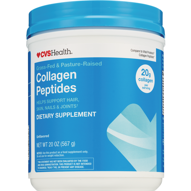 slide 1 of 1, Cvs Health Collagen Peptides Powder, 20 oz