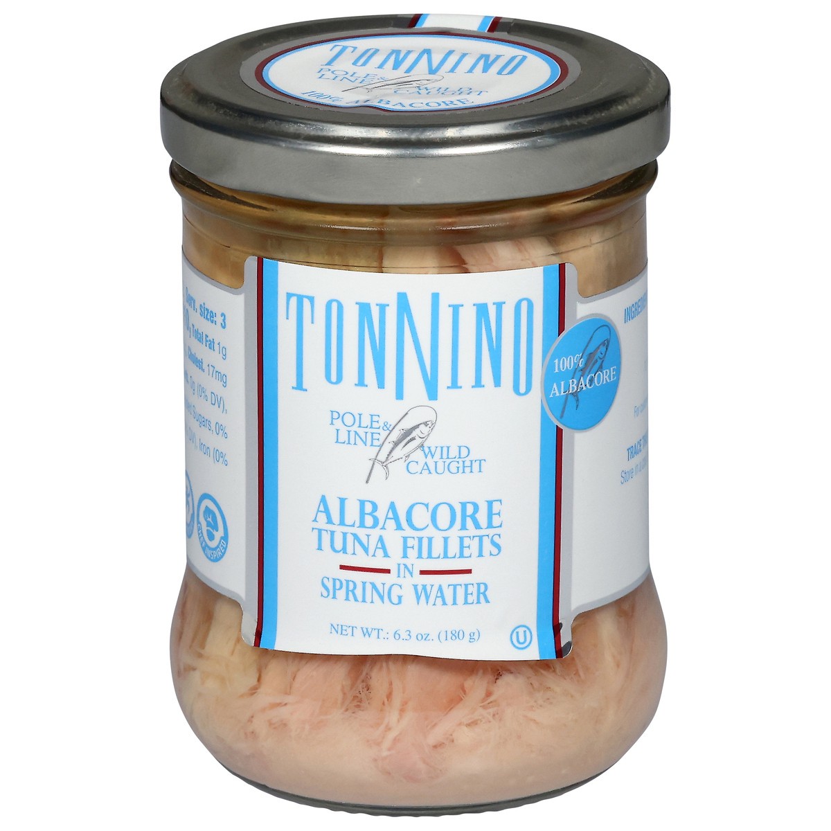 slide 2 of 14, Tonnino Albacore Tuna Fillets in Spring Water 6.3 oz, 6.3 oz