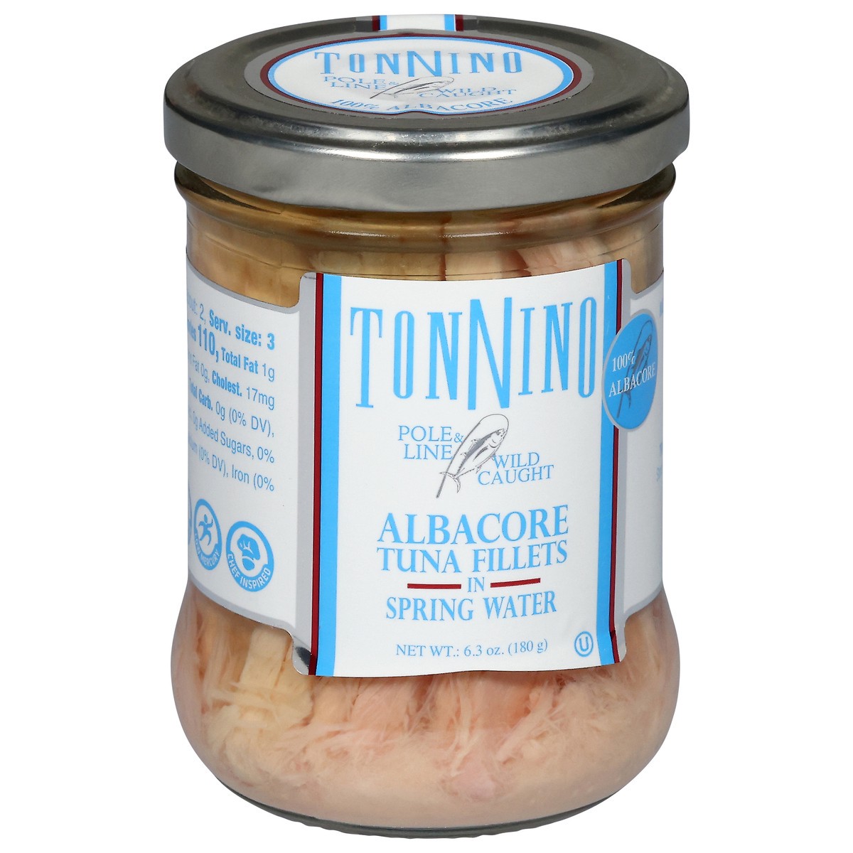 slide 13 of 14, Tonnino Albacore Tuna Fillets in Spring Water 6.3 oz, 6.3 oz