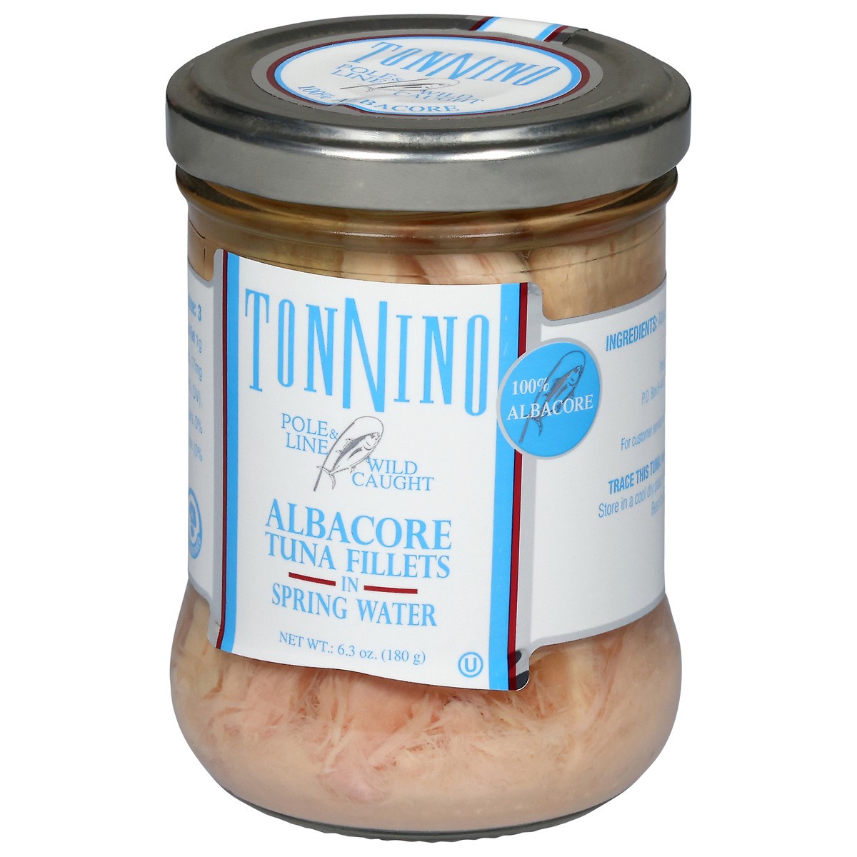 slide 12 of 14, Tonnino Albacore Tuna Fillets in Spring Water 6.3 oz, 6.3 oz