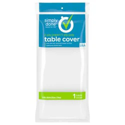 Simply Done 2-Ply Paper/1-Ply Poly Table Cover, 1 Each