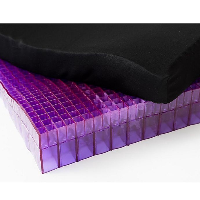 slide 3 of 3, Double Purple Seat Cushion, 1 ct