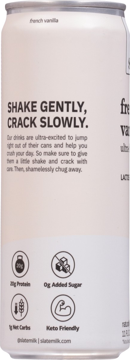 slide 8 of 9, Slate French Vanilla High Protein Milk Shake- 11 fl oz, 11 fl oz