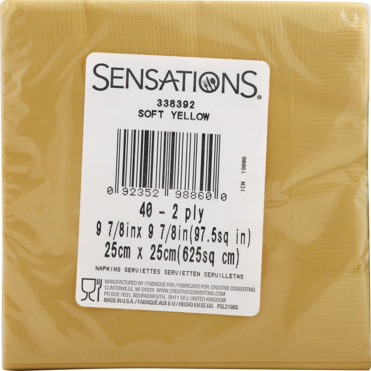 slide 2 of 11, Sensations Napkins 40 ea, 40 ct