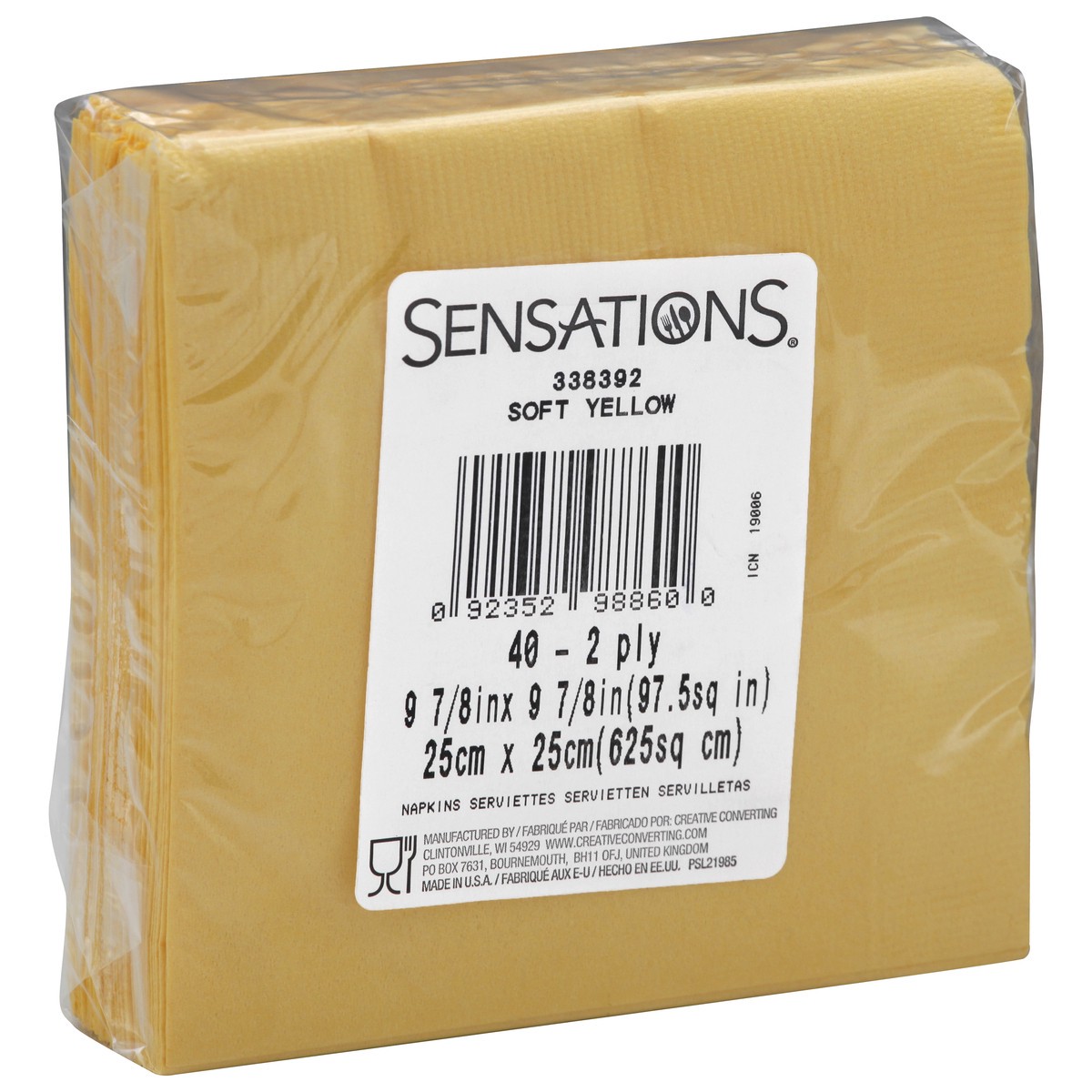 slide 10 of 11, Sensations Napkins 40 ea, 40 ct