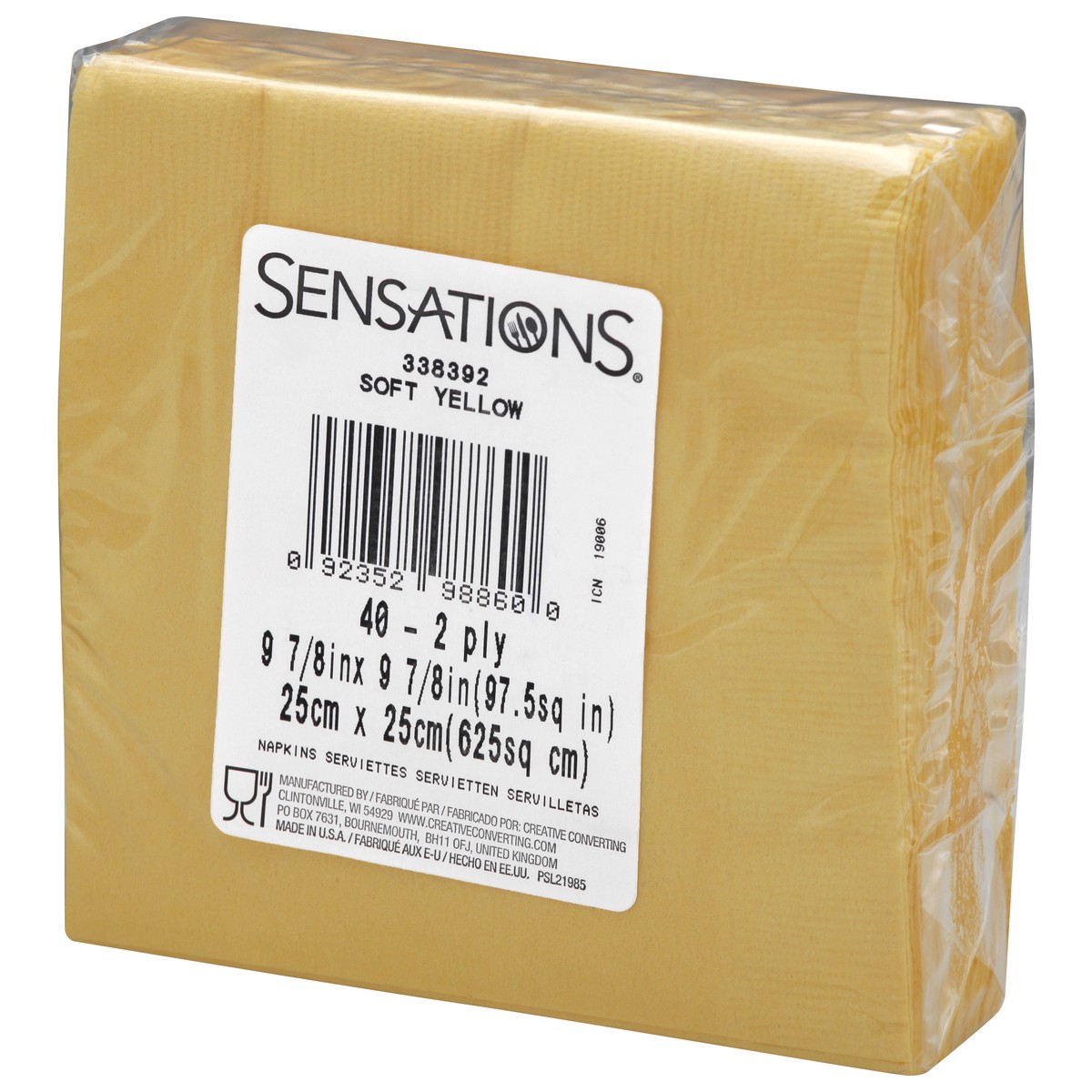 slide 3 of 11, Sensations Napkins 40 ea, 40 ct