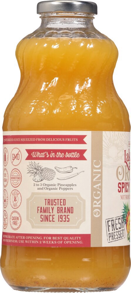 slide 4 of 4, Lakewood Og Juice Spicy Pineapple, 32 fl oz