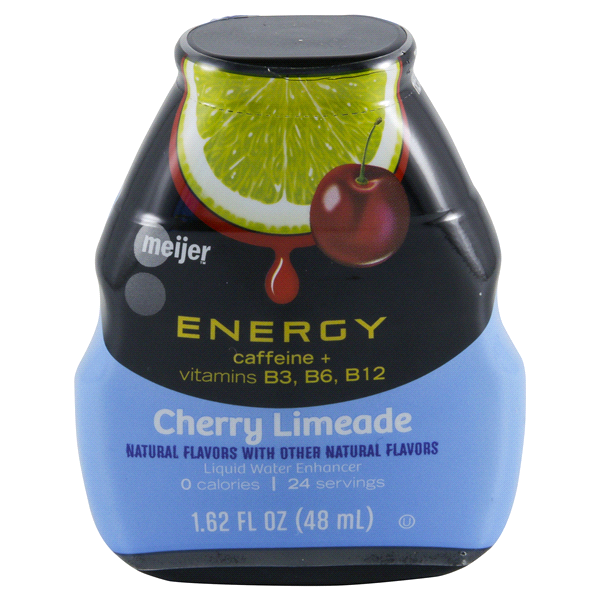 slide 1 of 4, Meijer Liquid Water Enhancer Cherry Limeade Energy, 1.62 oz