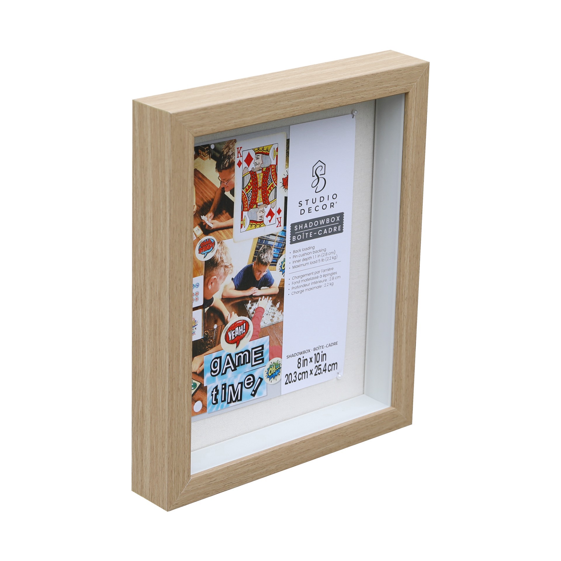 slide 5 of 5, Natural Shadow Box By Studio Decor, 8 in x 10 in