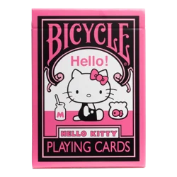 Hello Kitty Bicycle Playing Cards, Black & Pink