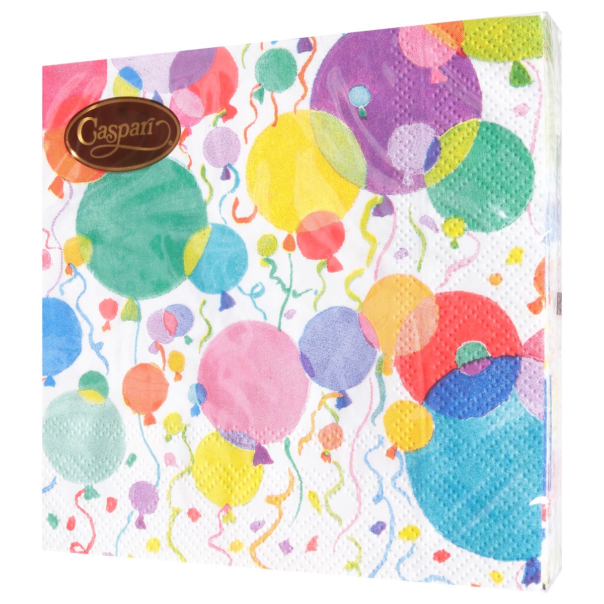 slide 5 of 9, Caspari Balloons And Confetti 3-Ply Cocktail Napkins, 20 ct